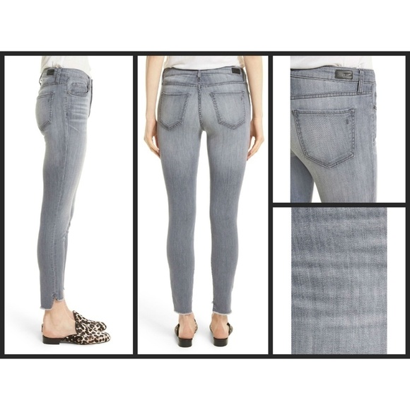 💕JOIE💕 Midrise Ankle Skinny Jean Frayed Step Hem ~ Cinder 27 NWT - Picture 2 of 6